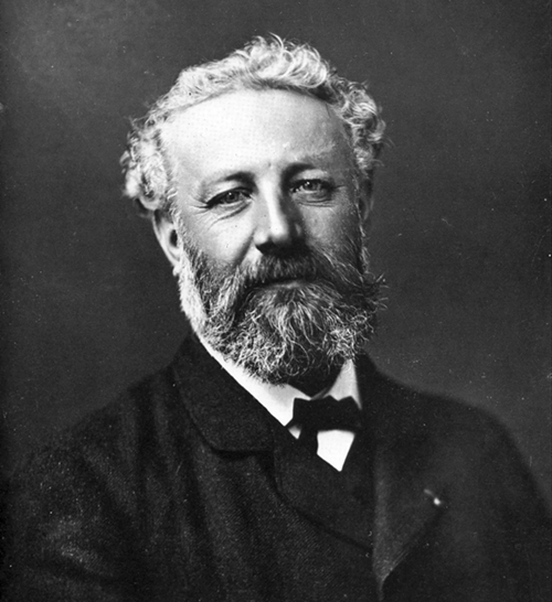 Portrait of french writer Jules Verne