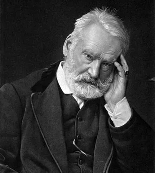 Portrait of french writer Victor Hugo