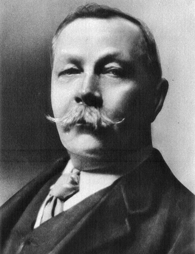 Portrait of french writer Sir Arthur Conan Doyle